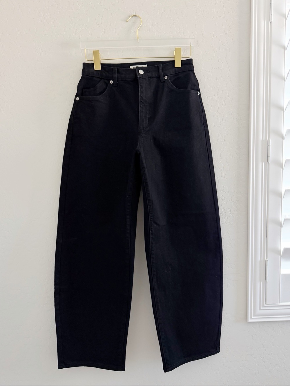 NEW Rolla's Gigi Barrel Curved Leg Jeans in Forever Black Size 27 - Picture 7 of 14